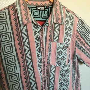 Vans multicolour patterned button down